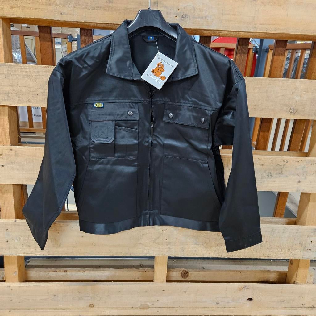 Original Beaver Nylon Werkjas Zwart Maat M, Maat 48/50 (M), Zwart, Nieuw, Ophalen of Verzenden