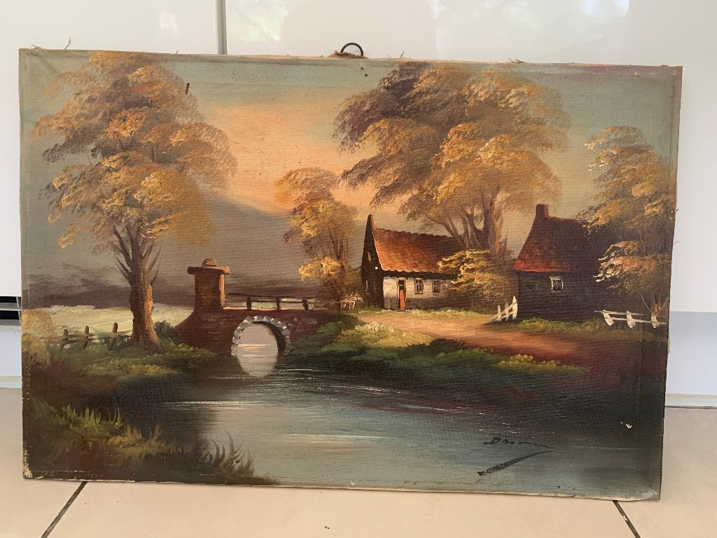 Schilderij, Origineel werk, Nederlandse school, Doek, Ophalen of Verzenden