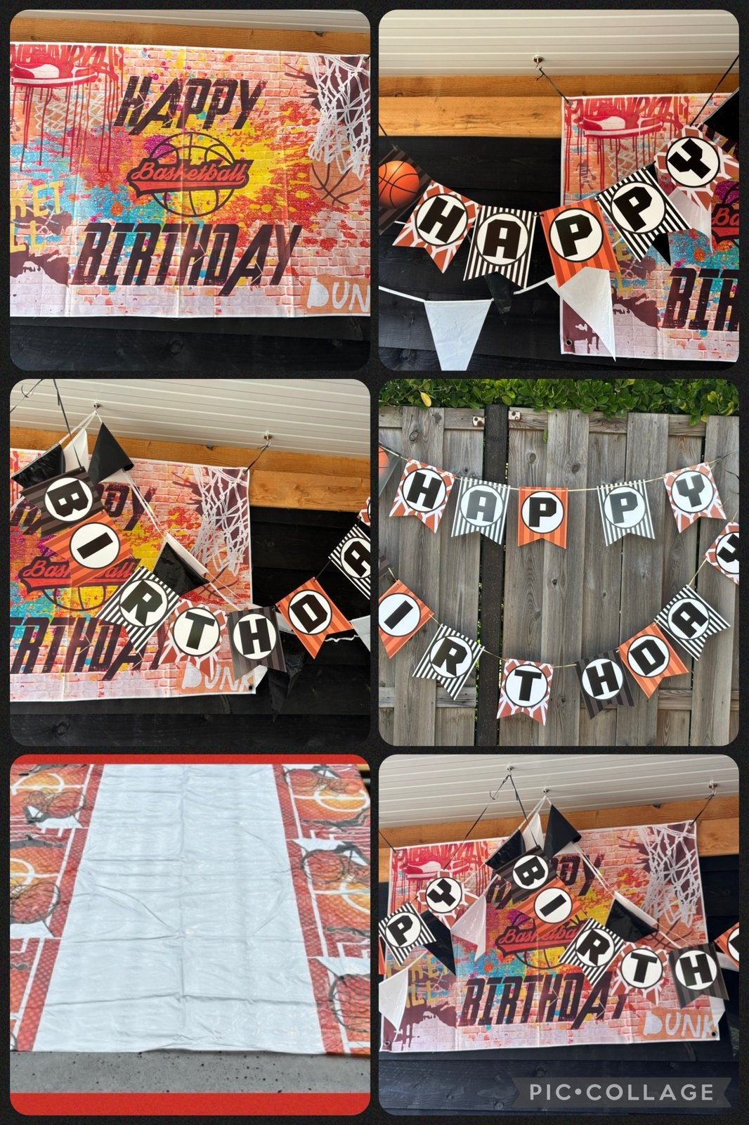 Leuke basketbalversierset!!, Ophalen of Verzenden, Gebruikt, Versiering, Verjaardag
