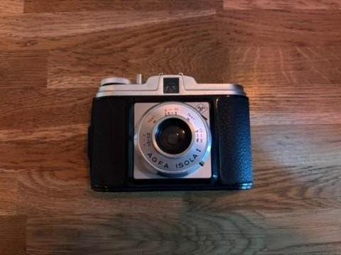 Agfa Isola 1 vintage 120 camera | werking onbekend, Ophalen of Verzenden, Gebruikt, Compact, Overige Merken