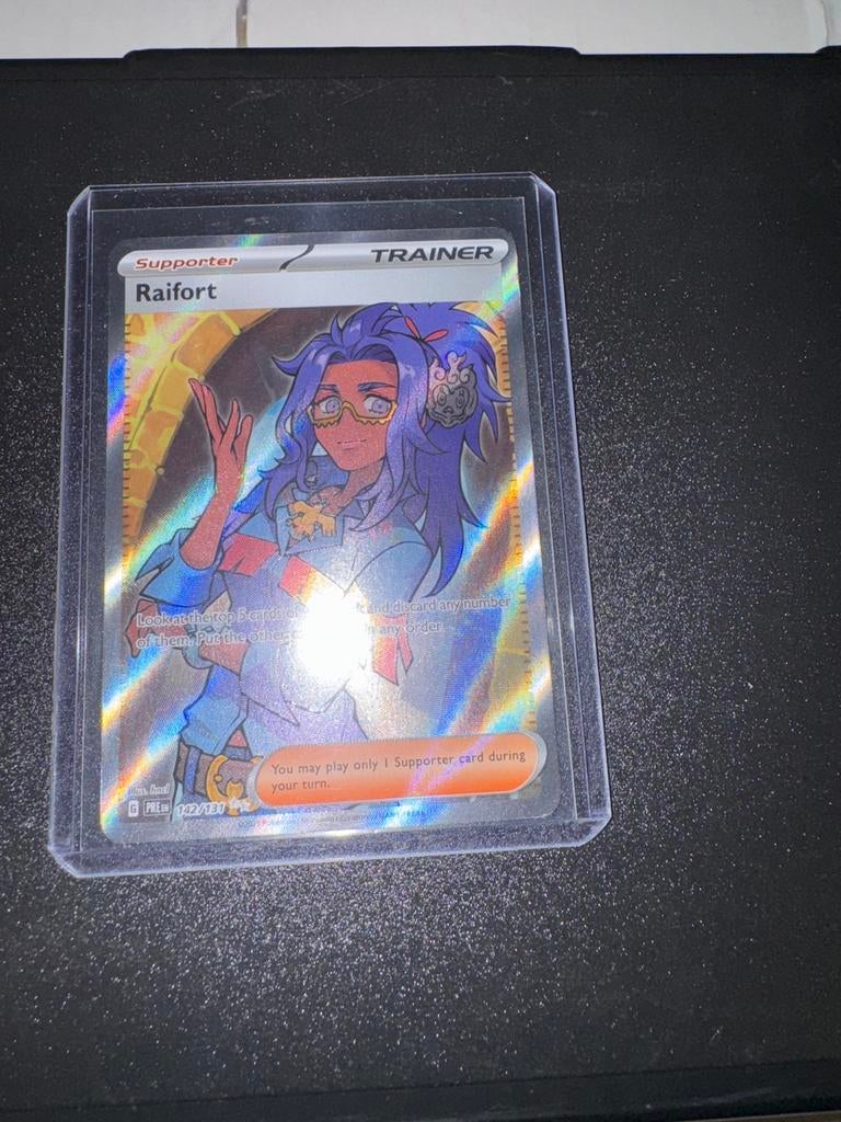 Raifort – 142/131 (Prismatic Evolutions) NM, Ophalen of Verzenden, Nieuw, Losse kaart, Foil