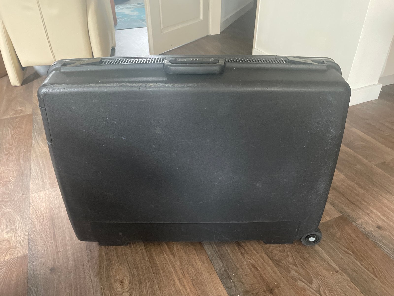 Delsey Koffer Zwart - Stevige Reiskoffer met Wieltjes, Gebruikt, Zwart, Minder dan 20 cm, 60 tot 80 cm