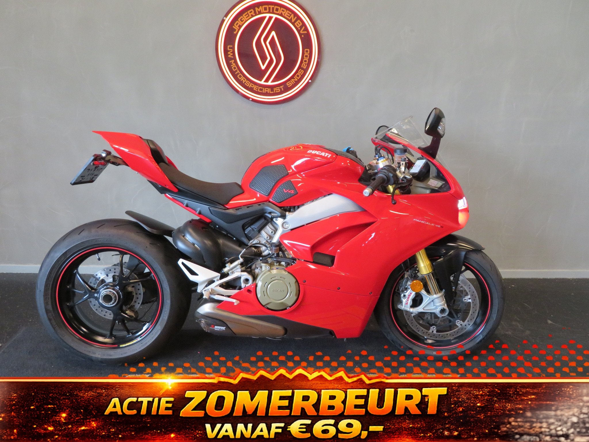 Ducati PANIGALE V4 S V4S AKRA 1STE EIG. (bj 2019), Motoren, Bedrijf, Super Sport, 1103 cc