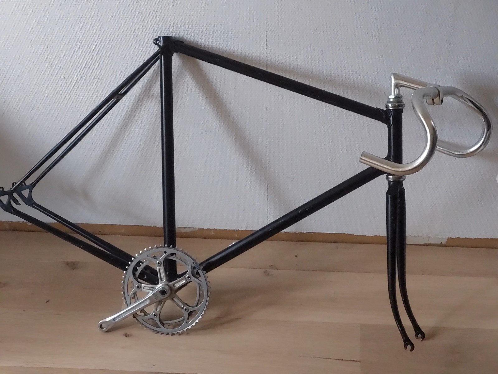 3t frame met stuur vintage 57cm, 55 tot 59 cm, Ophalen, Ttt, Jaren '60 of nieuwer