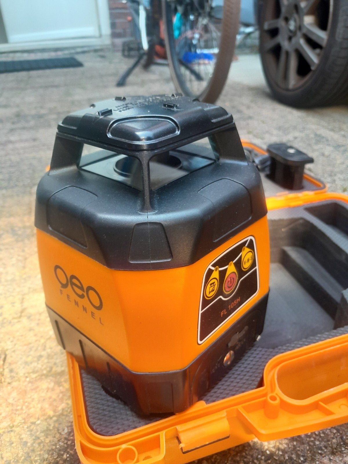 Geo Fennel FL 105H Roterende Laser met Ontvanger, Ophalen, Gebruikt, Overige meters