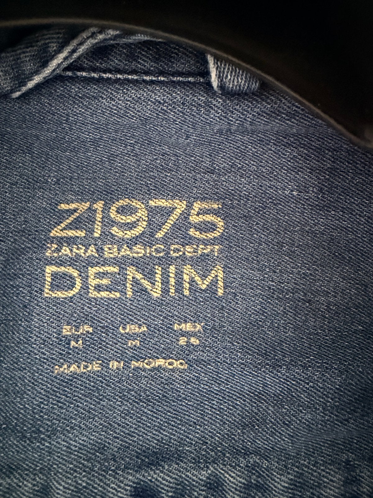Zara Basic Dept Denim spijkerblouse maat M, Maat 38/40 (M), Blauw, Ophalen of Verzenden, Zo goed als nieuw