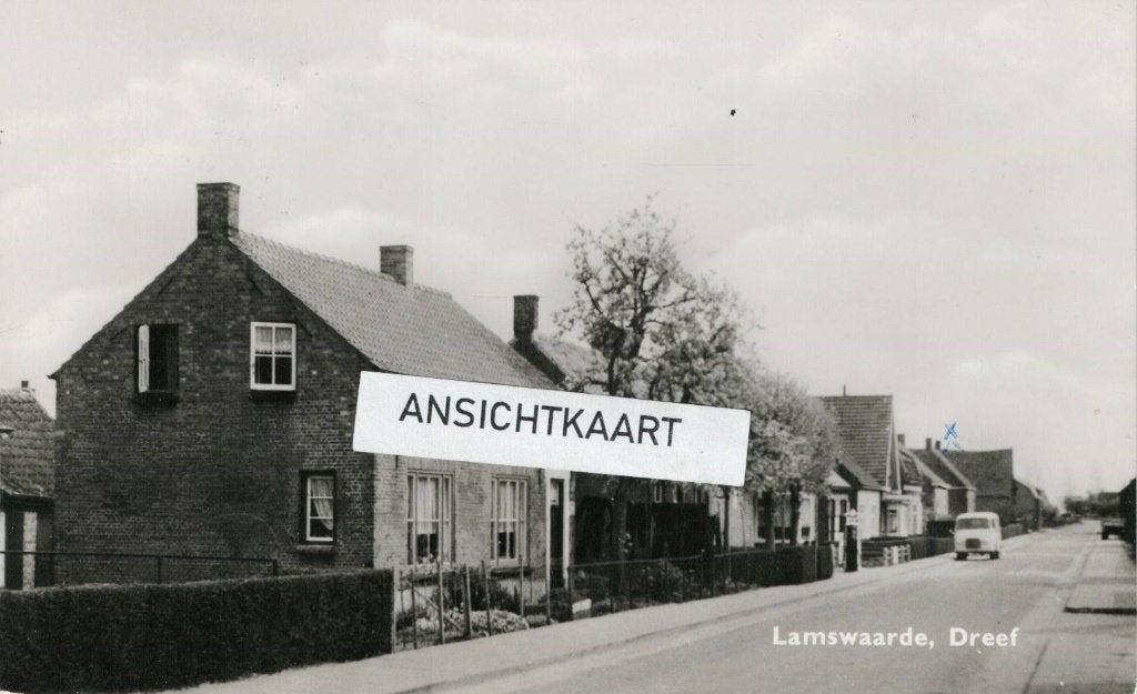 Ansichtkaart Lamswaarde - Dreef, Ophalen of Verzenden, 1960 tot 1980, Gelopen, Zeeland