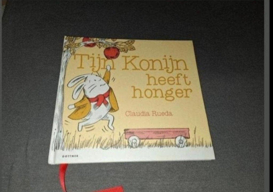 Tijn Konijn heeft honger - Claudia Rueda, Fictie algemeen, Jongen of Meisje, Ophalen of Verzenden, Zo goed als nieuw