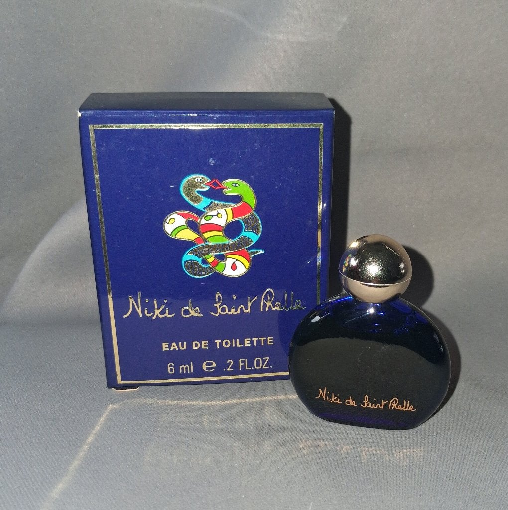 Parfum miniatuur - Niki de saint + doosje, Ophalen of Verzenden, Zo goed als nieuw, Miniatuur, Gevuld