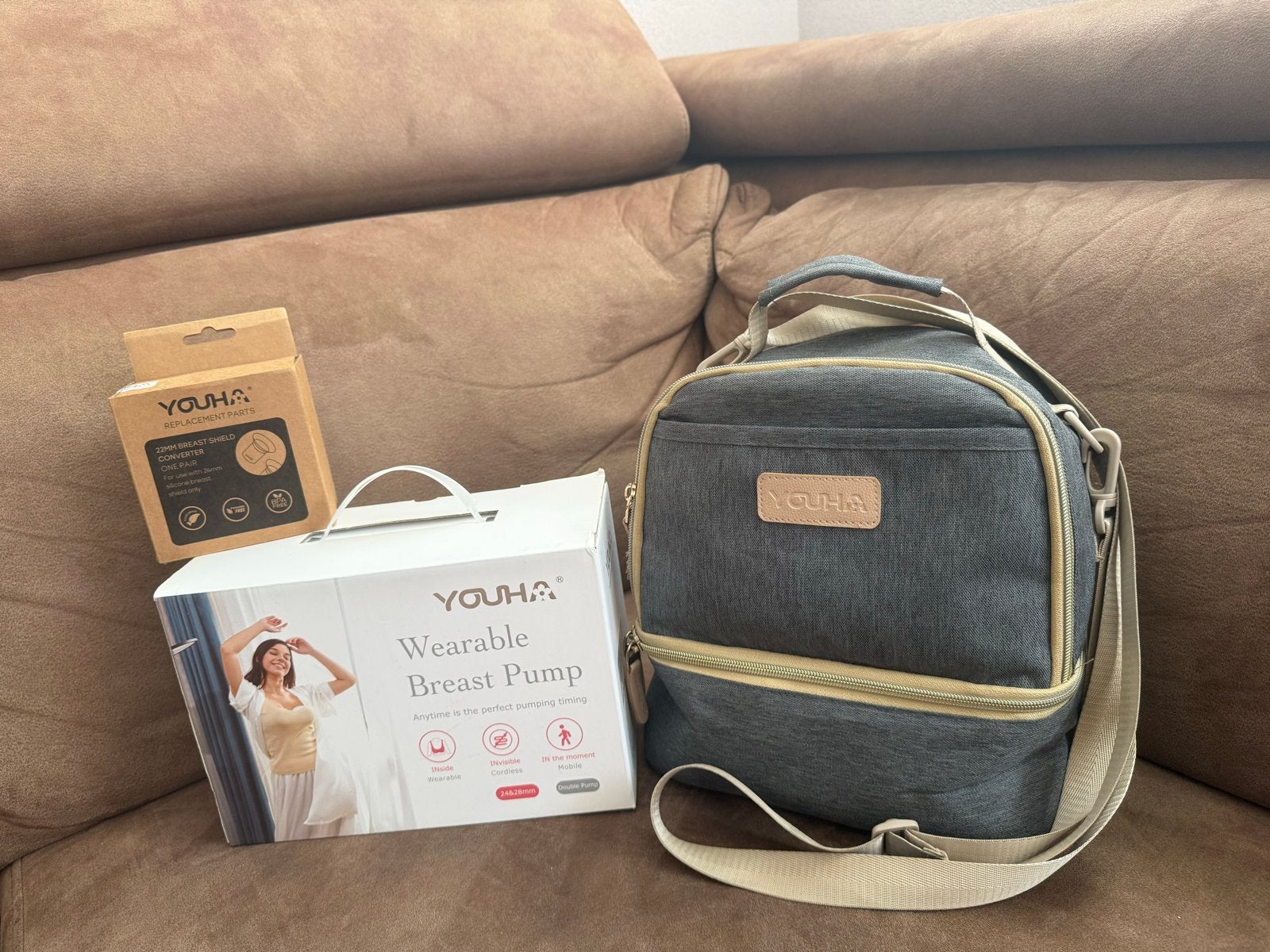 Youha The Ins Draagbare Borstkolf met Koeltas en Accessoires, Ophalen, Youha, Borstkolf, Zo goed als nieuw
