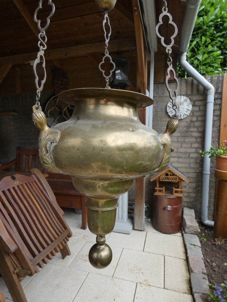 Antieke godslamp, Ophalen of Verzenden