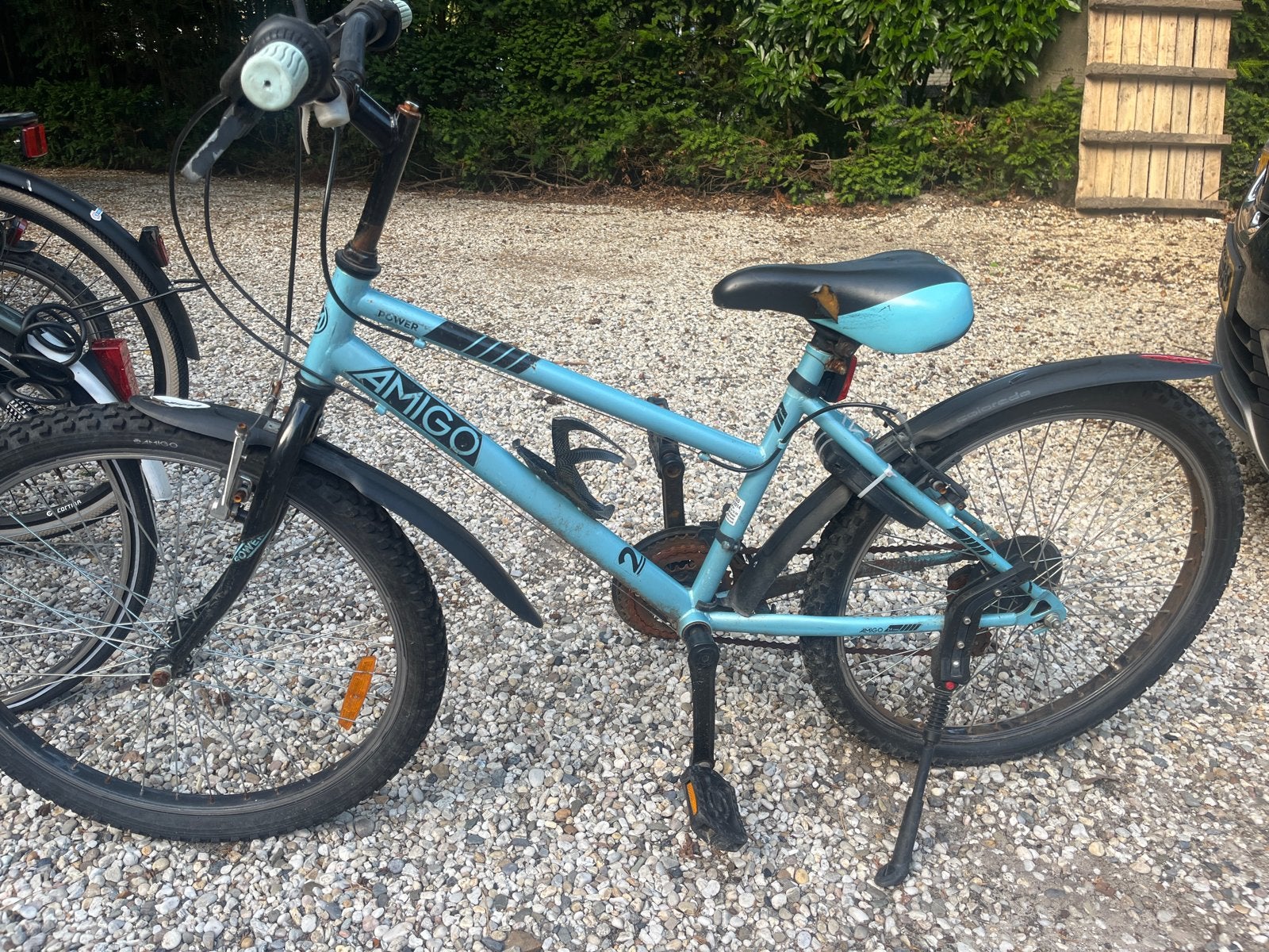Amigo Kinderfiets 24 inch - Blauw, Fietsen en Brommers, Fietsen | Kinderfietsjes, Ophalen, Gebruikt, Velgrem, 20 inch of meer