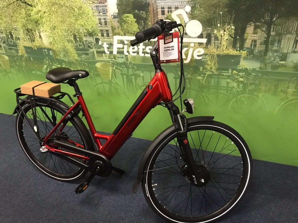 Fietshokje Raaks: Raaks Belton Rode elektrische damesfiets, Niet ingevuld, Ophalen of Verzenden, 50 tot 53 cm, Niet ingevuld