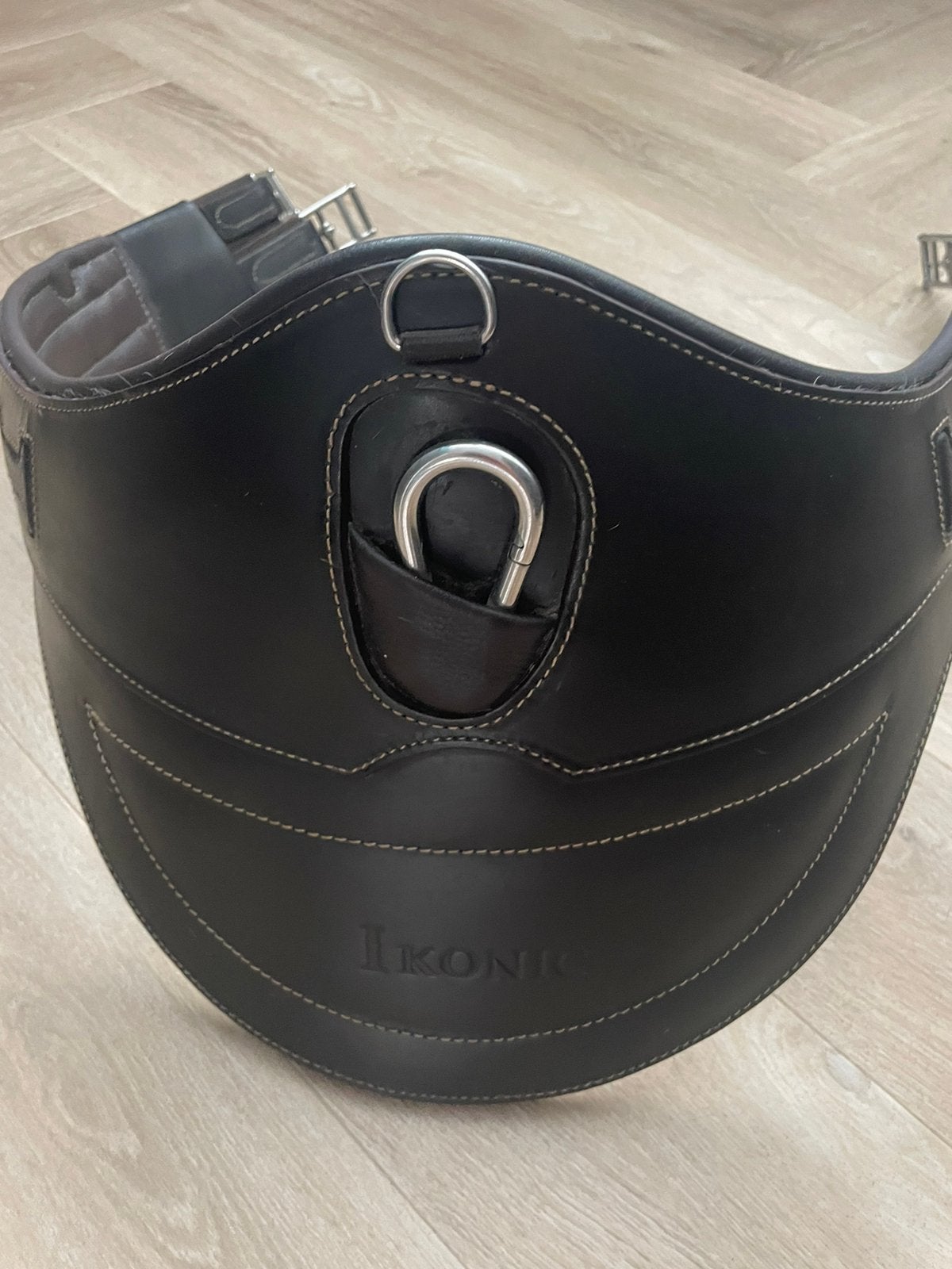 Ikonic spring singel 125 cm, Dieren en Toebehoren, Paarden en Pony's | Hoofdstellen en Tuigage, Springen, Bruin, Ophalen of Verzenden