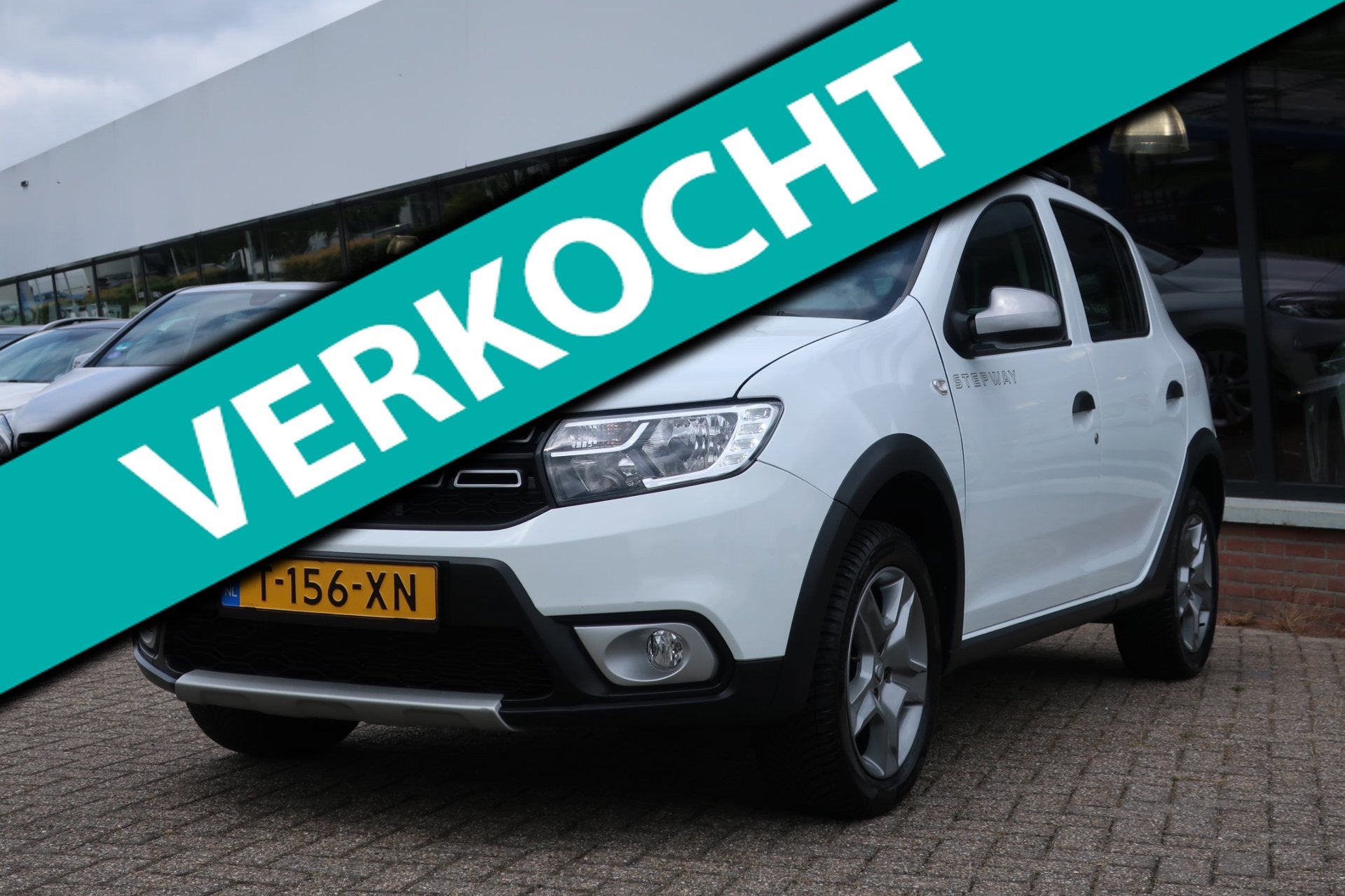 Dacia Sandero 0.9 TCe Tech Road LED_AIRCO_CRUIS_NAVI_PDC_TRE, Auto's, Dacia, Voorwielaandrijving, 898 cc, Stof, Wit