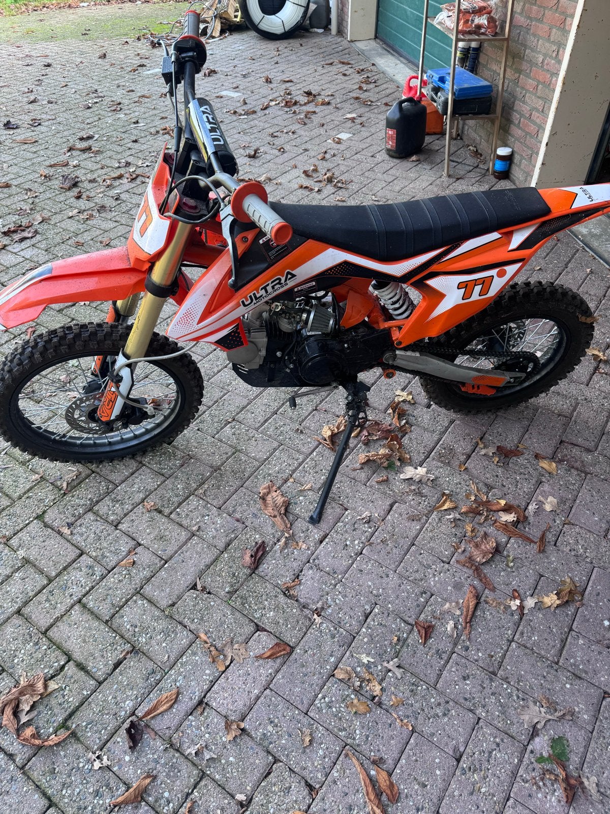 Ultra 125cc Dirtbike, Ophalen, Zo goed als nieuw, Schijfrem, Dirtbike