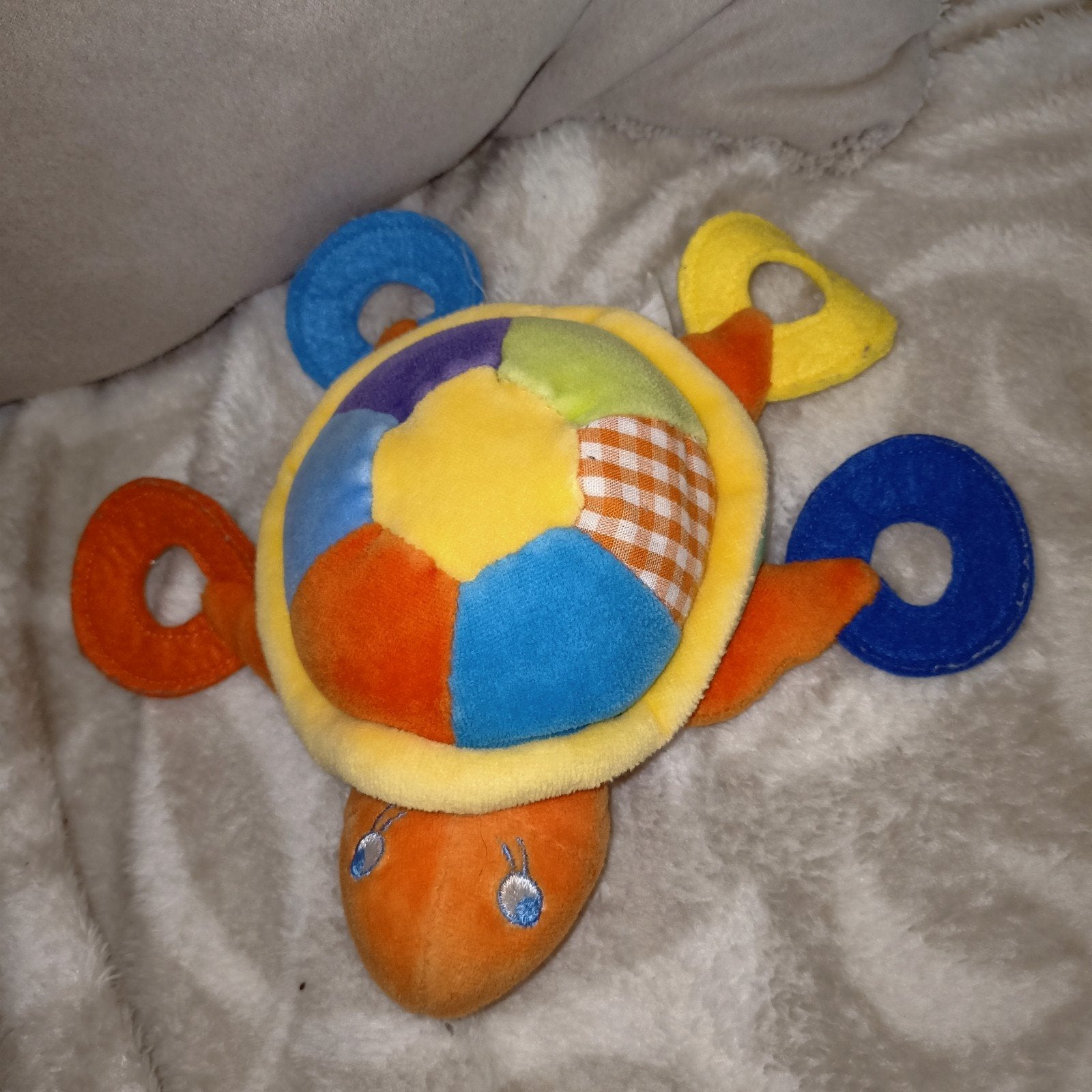 Hema knuffel schildpad, rammelaar., Ophalen of Verzenden, Zo goed als nieuw, Overige typen