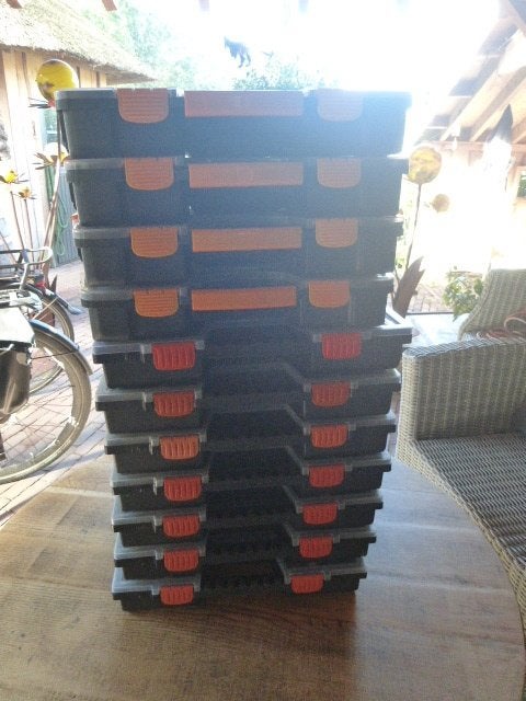 11 stuks werckmann opbergkoffers organizers sorteerboxen, Minder dan 35 cm, Minder dan 50 cm, Ophalen of Verzenden, Minder dan 40 cm