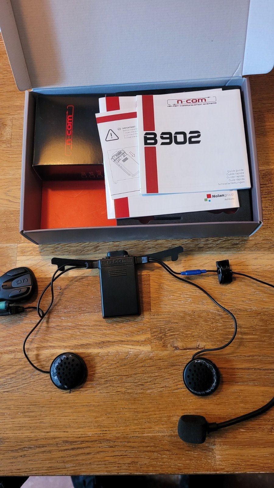 N-Com B902 R Series Communicatiesysteem voor motorhelm, Ophalen