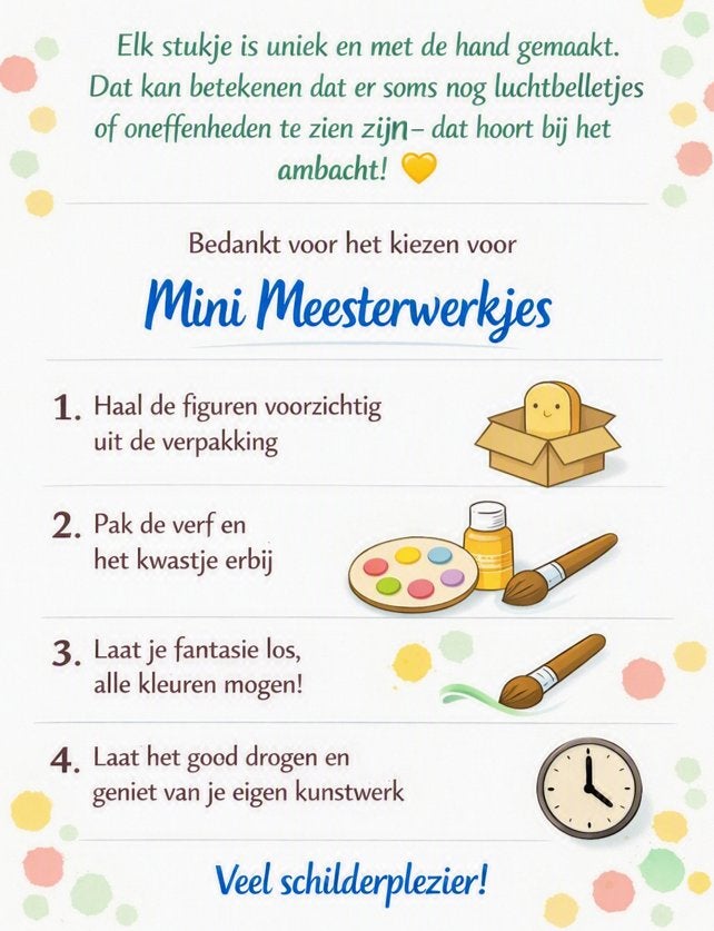 DIY Gips werkjes  (prijzen hangen af van de pakketjes), Hobby en Vrije tijd, Nieuw, Meerkleurig, Ophalen of Verzenden, Overige materialen