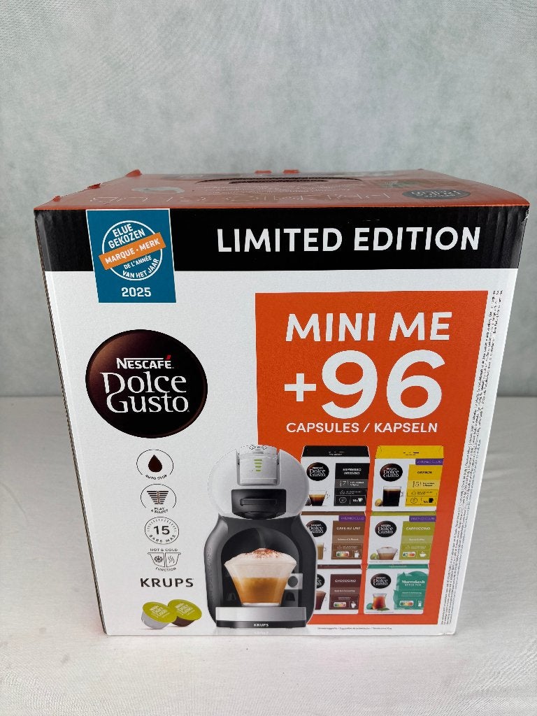 Krups Dolce Gusto Mini Me + 96 Capsules Limited Edition, De Schutterij 27 3905 PK Veenendaal Nederland, Koffiepads en cups, Groupe SEB Nederland B.V.