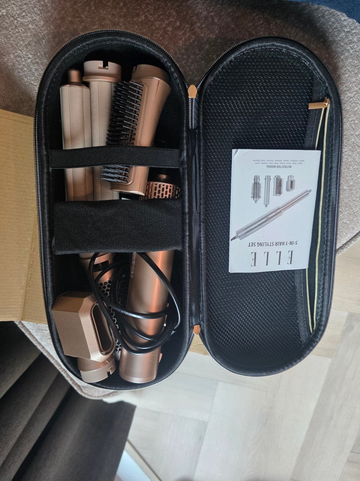 ELLE 5-in-1 Airstyler Föhnborstel Krultang, Ophalen, Zo goed als nieuw