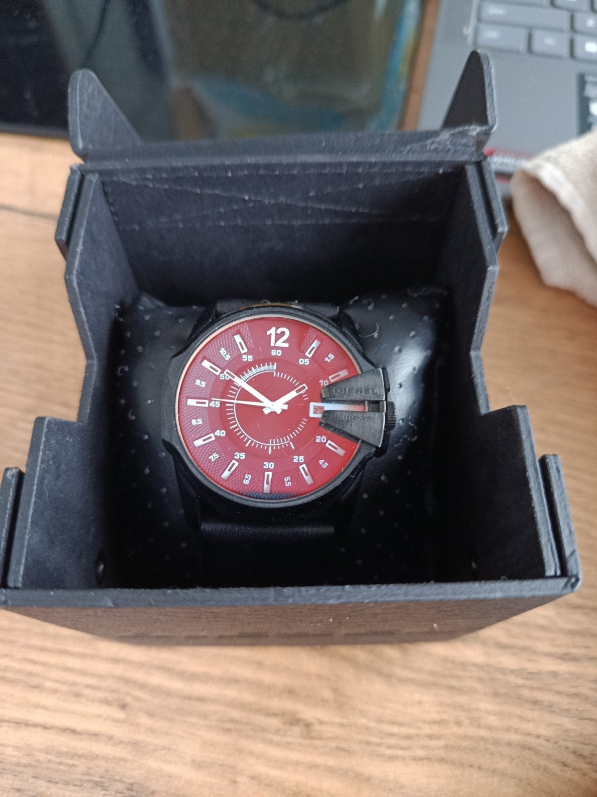 Diesel Heren Horloge - Zo goed als nieuw, Overige merken, Leer, Staal, Polshorloge