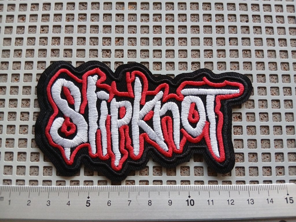 Slipknot vrij  leuke en mooie shaped patch 22 metal, Ophalen of Verzenden, Nieuw, Kleding