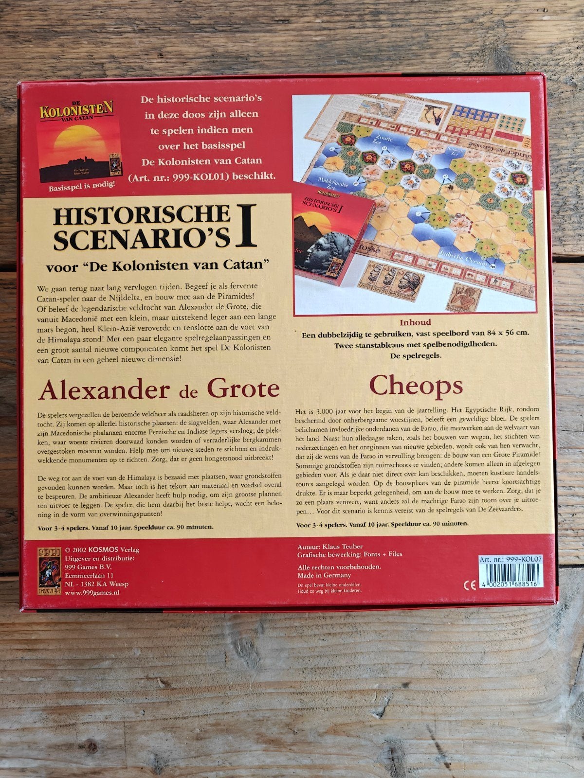 De Kolonisten van Catan, Historische scenario's 1., Ophalen of Verzenden, Klaus Teuber., Klaus Teuber., Klaus Teuber.