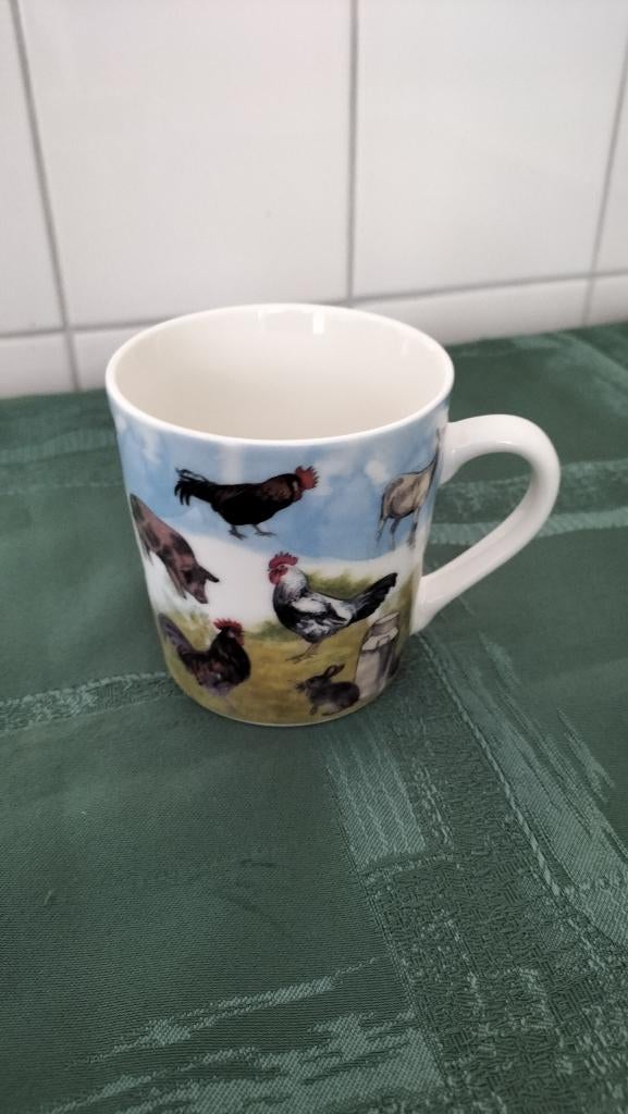 Mok met Boerderij Dieren Rien Poortvliet - Nieuw, Ophalen of Verzenden, Nieuw, Overige stijlen, Kop(pen) en/of Schotel(s)