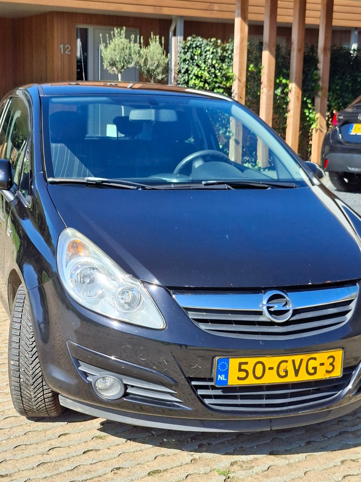 opel corsa 1.4 zwart., Auto's, Stof, Zwart, Zwart, Handgeschakeld