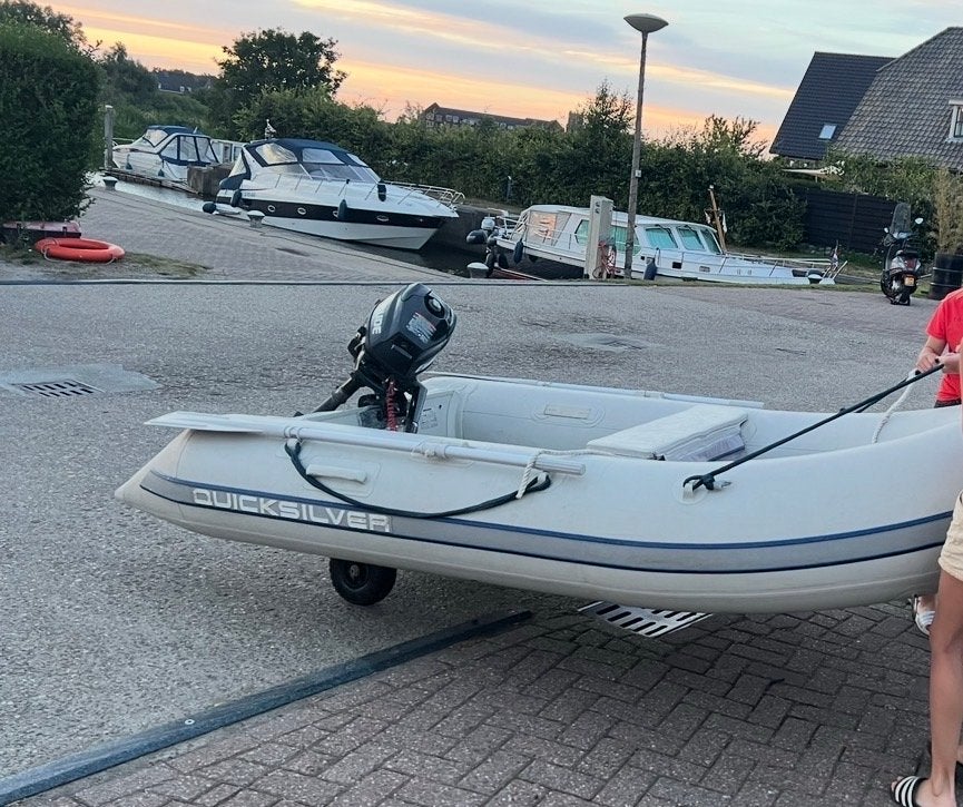 Quicksilver 315 Airdeck met Evinrude 3,5 pk 4-takt, Ophalen, Airdeck, Quicksilver, Gebruikt