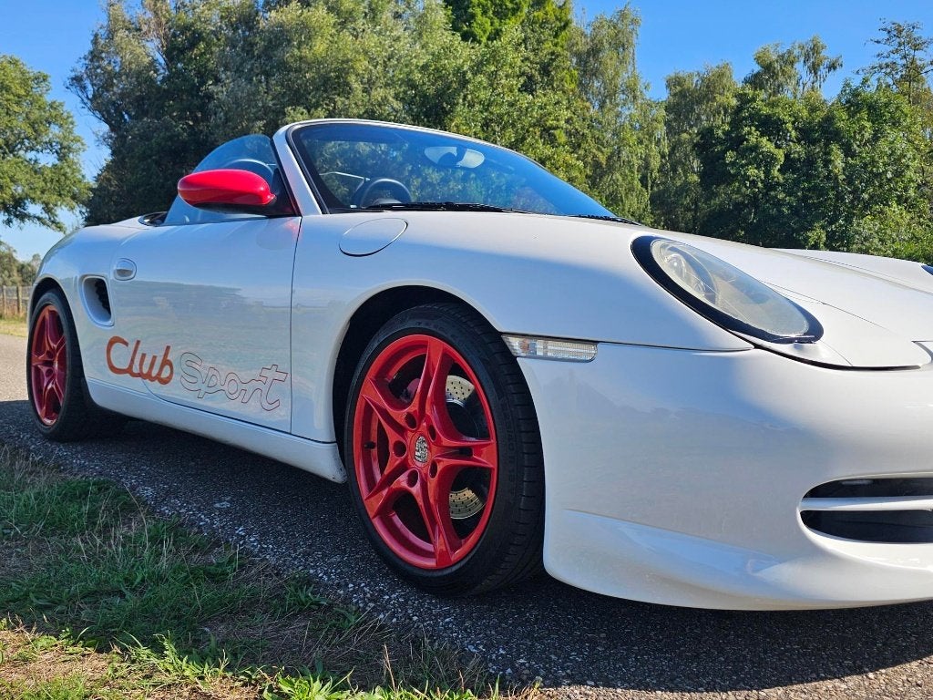 Porsche Boxster S 'Club Sport' 3.2 (252pk) AUT/LMV van 2001, Auto's, Cabriolet, Wit, Leder, Boxster