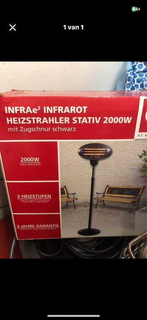 Heater infrarood, Ophalen, Nieuw