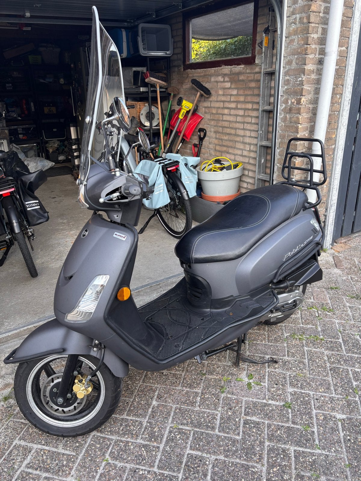 Sym Fiddle 2 50S Scooter 45km - Grijs, inclusief extra’s!, Ophalen, Gebruikt, Overige modellen, Maximaal 45 km/u