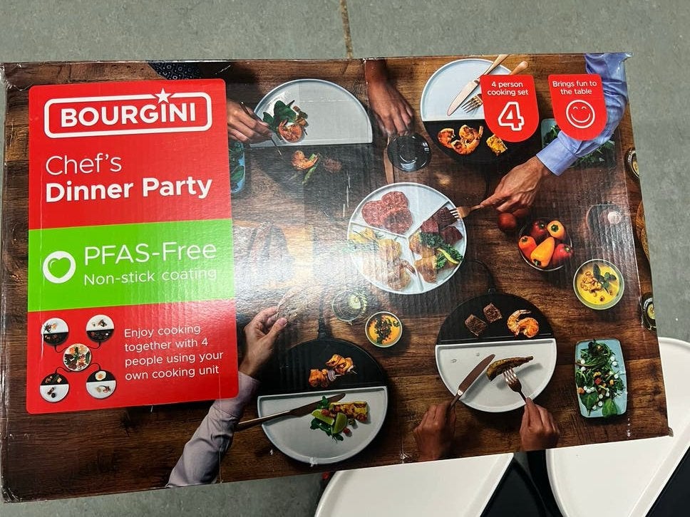 Bourgini Chef's Dinner Party Gourmet Set - 4 personen, Ophalen of Verzenden, Gebruikt, 4 t/m 7 personen