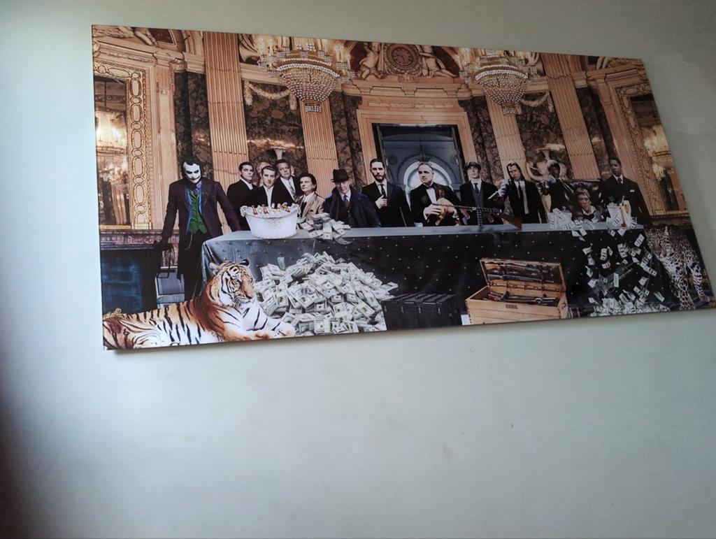 Uniek Schilderij: Filmiconen,, Ophalen of Verzenden, Zo goed als nieuw, 100 tot 125 cm, Schilderij
