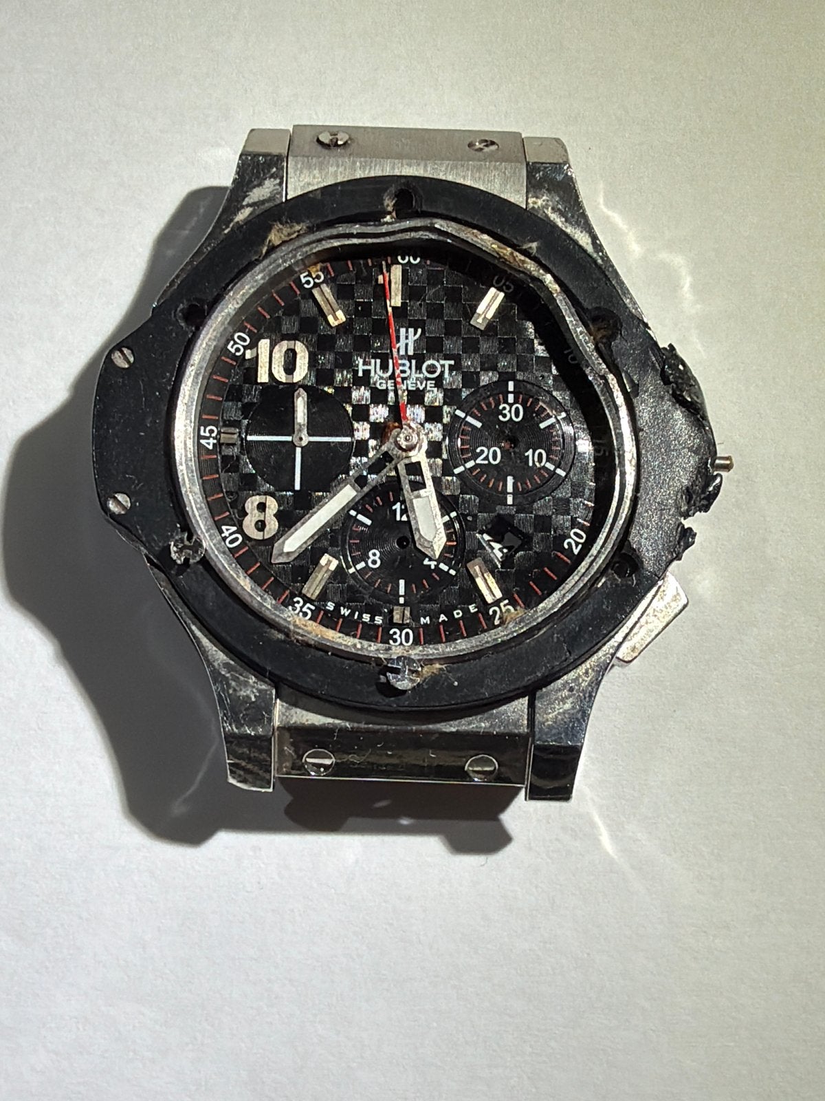 Hublot Big Bang Chronograaf Titanium/Keramiek Horloge, Sieraden, Tassen en Uiterlijk, Horloges | Heren, Overige merken, Overige materialen