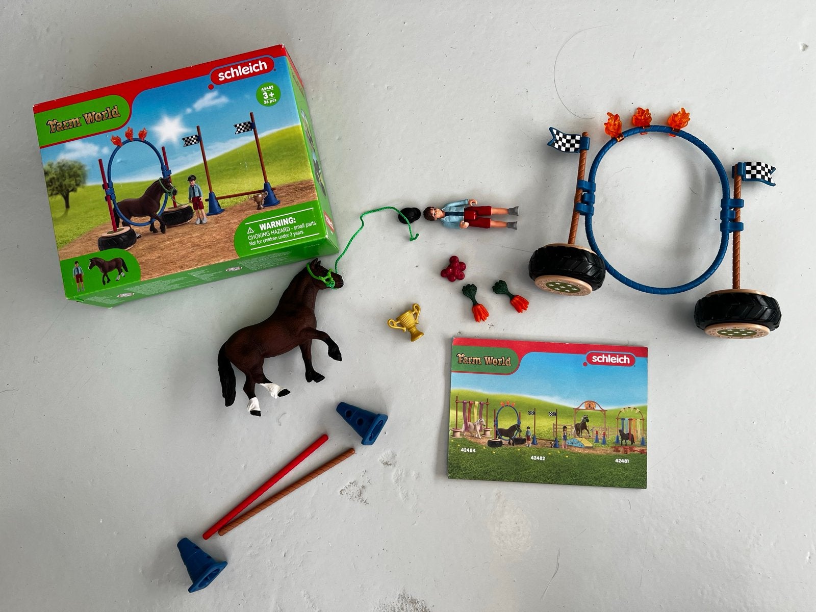 Schleich Farm World Paardenshow Set 42482, Ophalen of Verzenden, Gebruikt