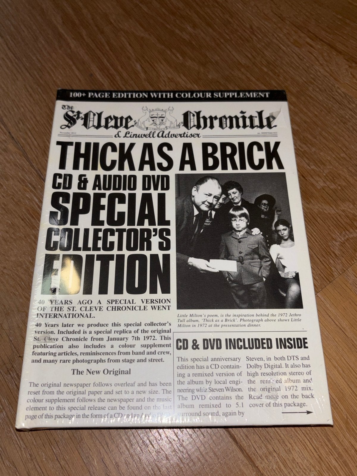 Jethro Tull “Thick as a Brick” (CD & Audio DVD NIEUW), Rock, Inclusief DVD, Boxset, Ophalen of Verzenden
