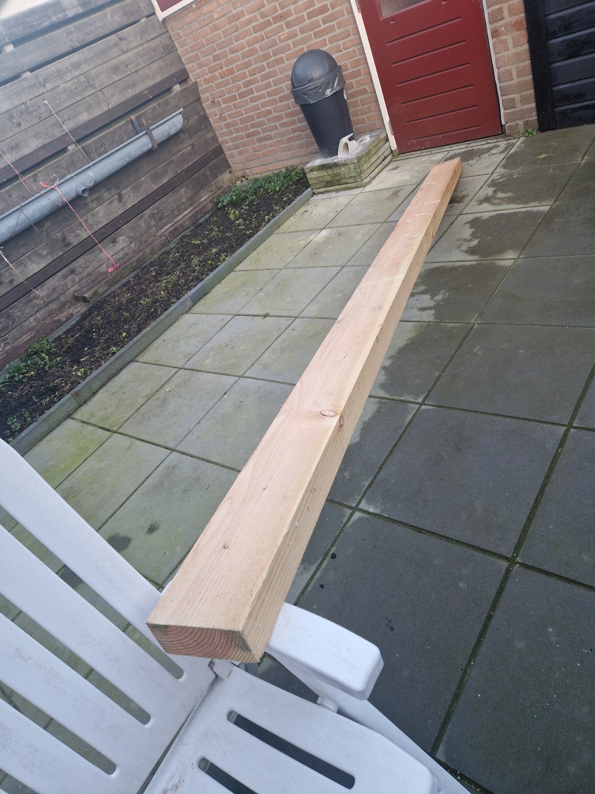 Houten balk - Gebruikt, goede staat, Gebruikt, Ophalen of Verzenden, Balk, Vuren