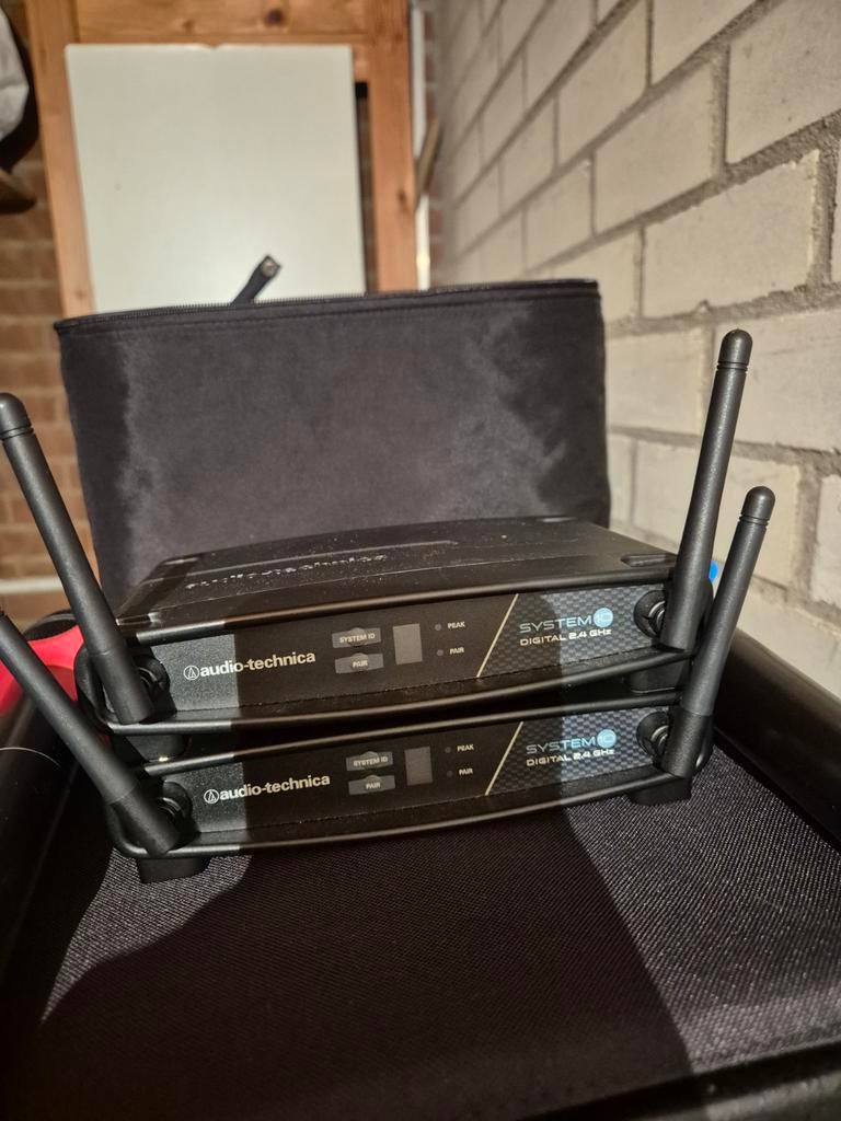 2x Audio-Technica Digital Wireless Mic, Ophalen of Verzenden, Gebruikt, Zangmicrofoon, Draadloos