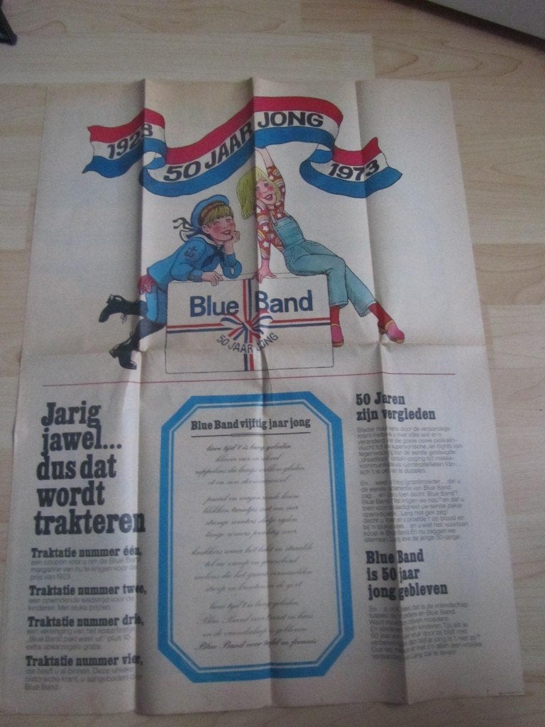 krant BLEUBAND  1973, Verzamelen, Merken en Reclamevoorwerpen, Ophalen of Verzenden, Gebruikt, Overige typen