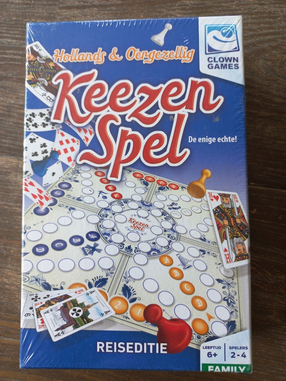 Keezenspel Reiseditie - Hollands & Oergezellig Kaartspel, Clown Games, Nieuw, Ophalen of Verzenden, Drie of vier spelers
