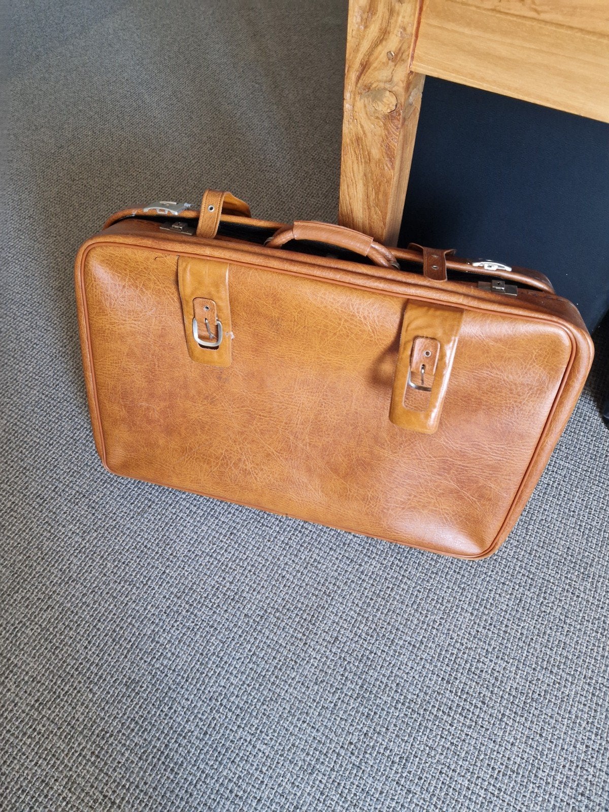 Koffer vintage, Ophalen, Gebruikt, Leer
