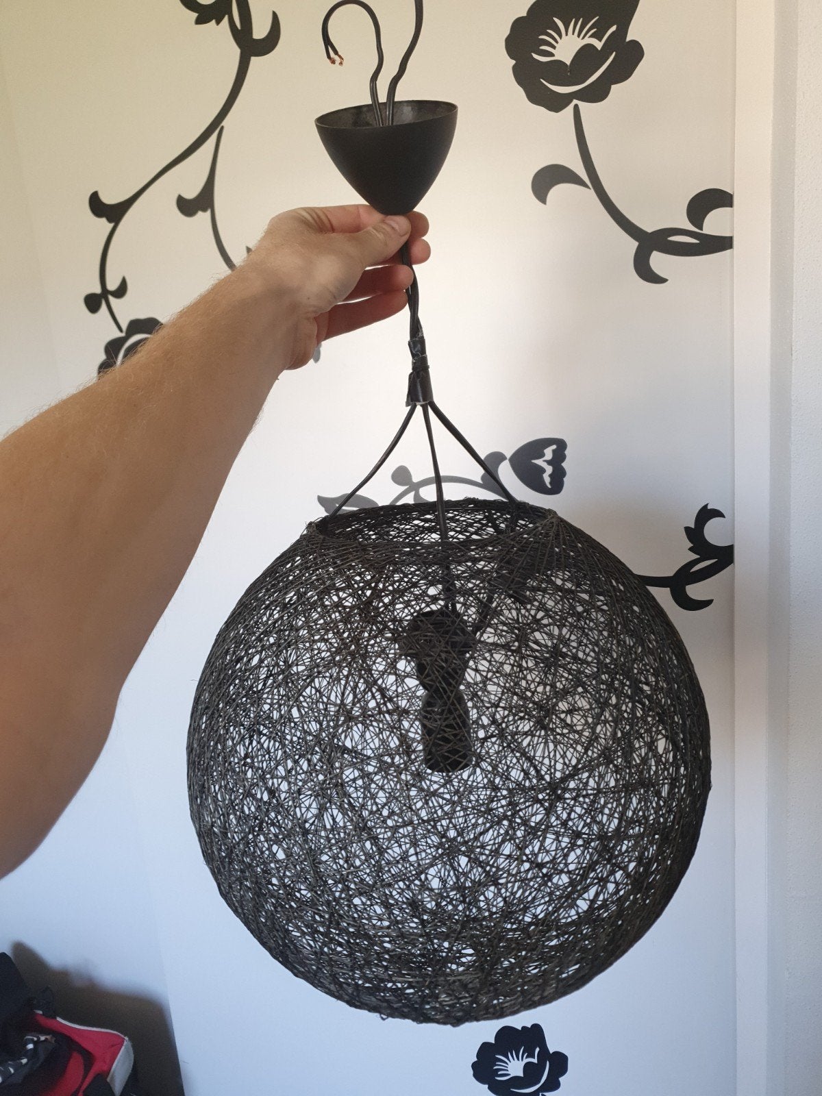 Hanglamp met twee fittingen, Ophalen, Gebruikt, Overige materialen, E27 (groot)