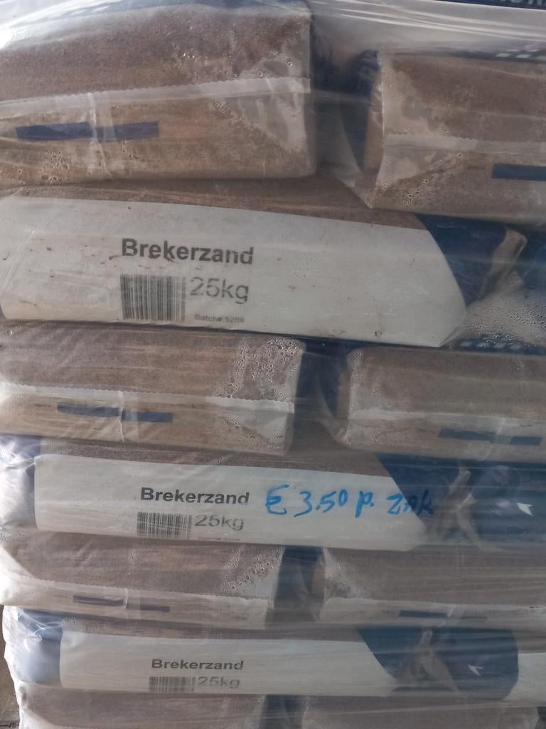 Brekerzand 25 kg, Tuin en Terras, Zand, Nieuw, Ophalen