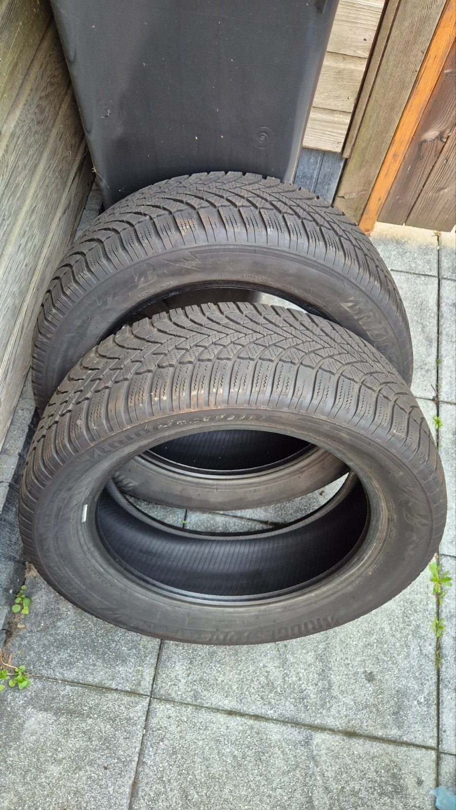 2x Bridgestone Blizzak LM005 winterbanden 235/55R18, 18 inch, Gebruikt, 235 mm, Band(en)