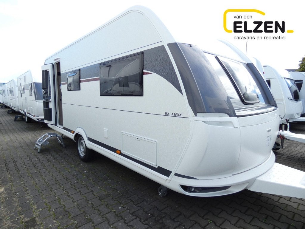 Hobby De Luxe 540 KMFE Model 2027, Serviceluik, Dwars-stapelbed, Hobby, Bedrijf