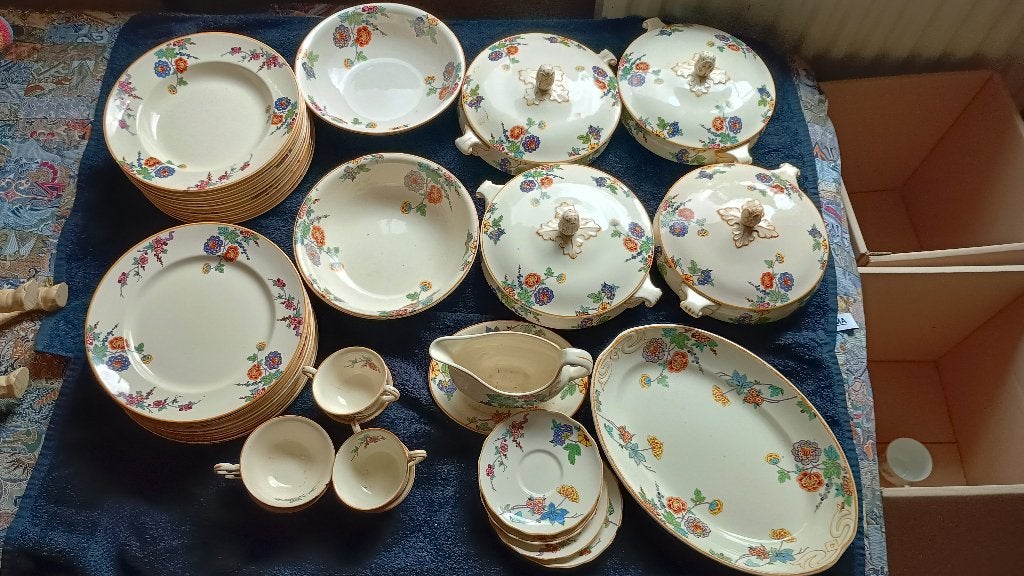 Servies vintage, Ophalen